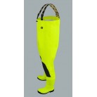 Waterproof Fluo Chest Waders Max S5 (Safety Boots S5 And Knee Reinforcement) Sbm01 Fluo