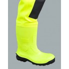 Waterproof Fluo Chest Waders Max S5 (Safety Boots S5 And Knee Reinforcement) Sbm01 Fluo