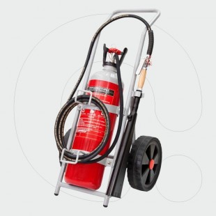 Trolley Fire Extinguisher 10 kg Carbon Dioxide (CO2)