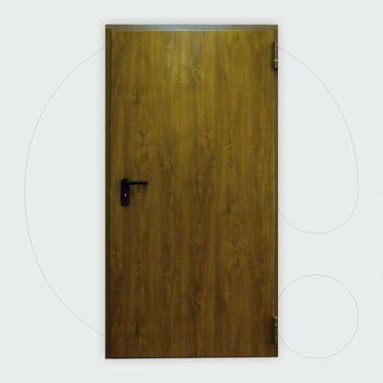 Wooden like color Single leaf Fire Door 60' 900 x 2.050 mm